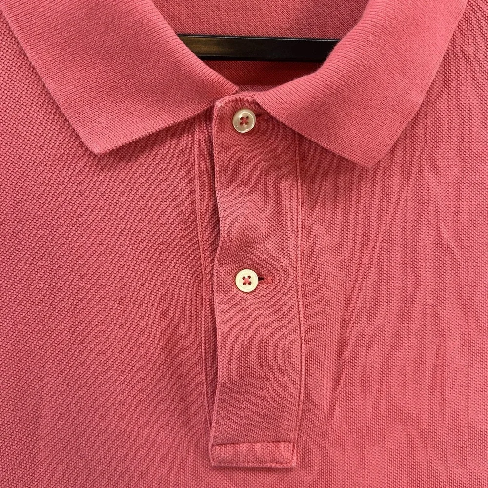 Polo Ralph Lauren Polo Shirt Mens 4XB Big Pink/Peach Stripe Pony Preppy Luxury
